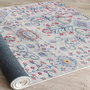 Conceptum Alfombra Woosonıl106 Azul, Naranja, Rosa y Gris (160 x 230 cm)